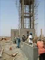 Construction du château d'eau