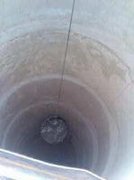 Les matériaux sont évacués par une "benne"